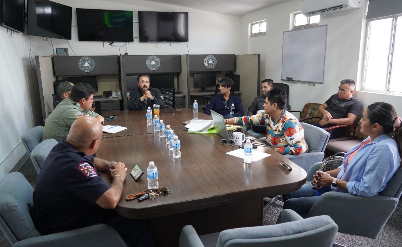 Acuerdan acciones en prevención y atención de incendios forestales en Sierra de Juárez