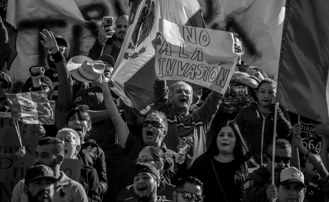Tijuana se polariza con manifestaciones a favor y en contra de Caravana Migrante