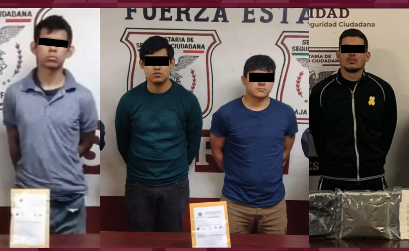 Captura FESC a cuatro en Mexicali con droga