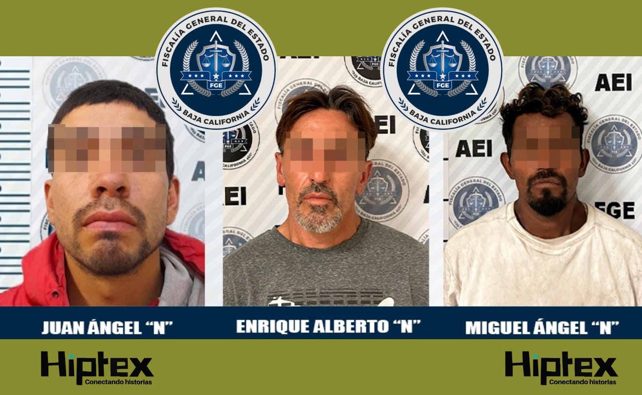 Capturan a tres buscados por diversos delitos en Tijuana