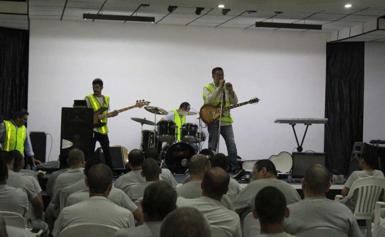Ofrecen concierto musical a internos del Centro Penitenciario de El Hongo I
