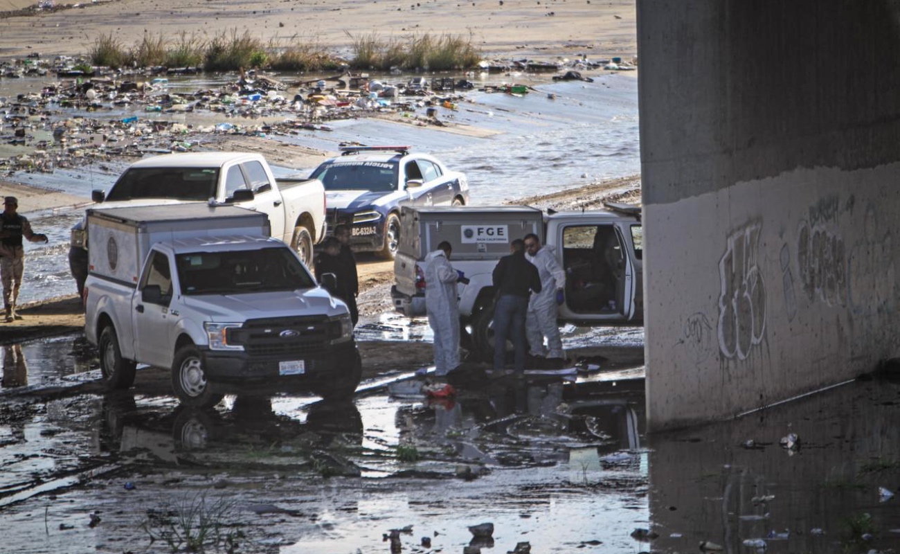 Matan a hombre en la canalización del Río Tijuana