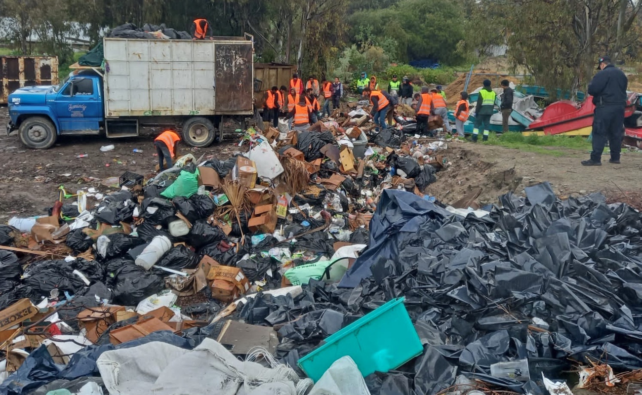 Retiran 40 toneladas de basura del Parque Morelos