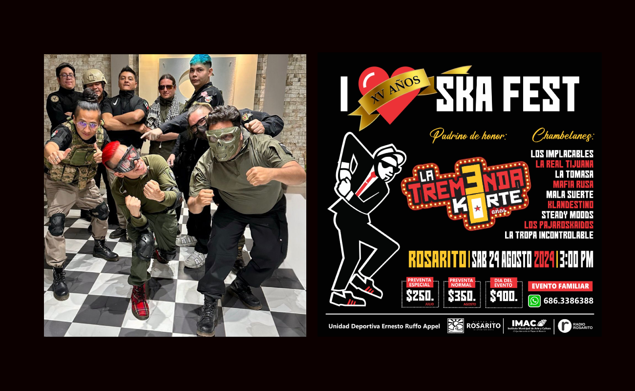 Presentarán a la Tremenda Korte en I Love Ska Fest Rosarito 2024