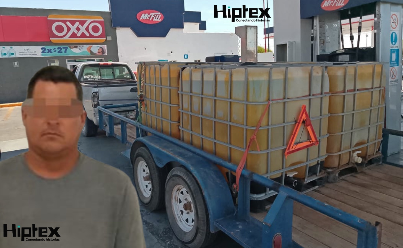 Capturan a sujeto señalado del robo de 4 mil litros de combustible