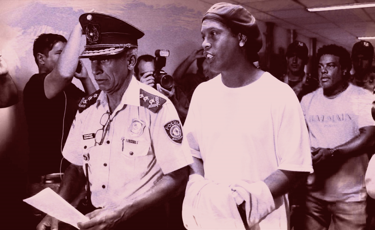 Dictan prisión preventiva para Ronaldinho en Paraguay