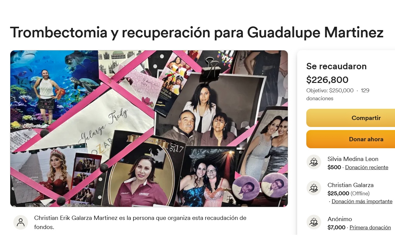 Solidaridad empuja recuperación de madre de Baja California que sufrió accidente cerebrovascular