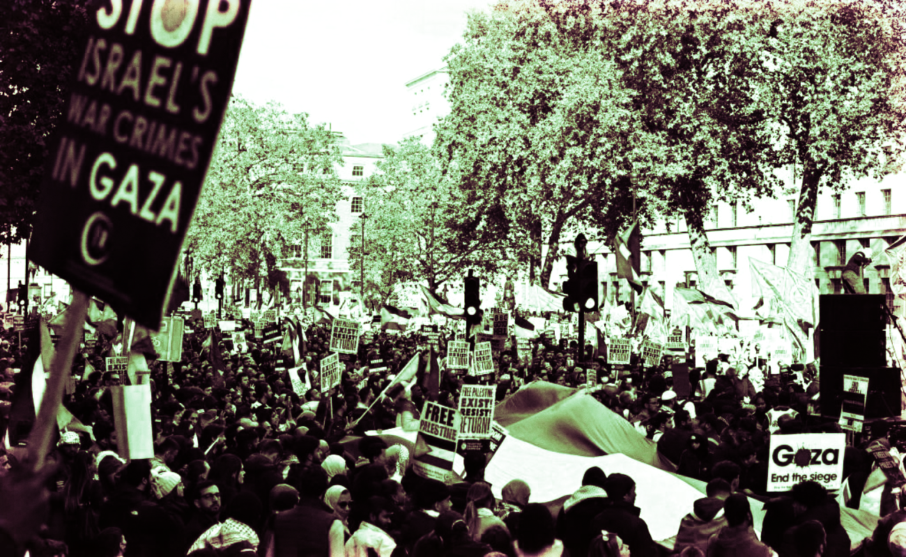 En Londres 100 mil personas salen a la calle en favor de Palestina