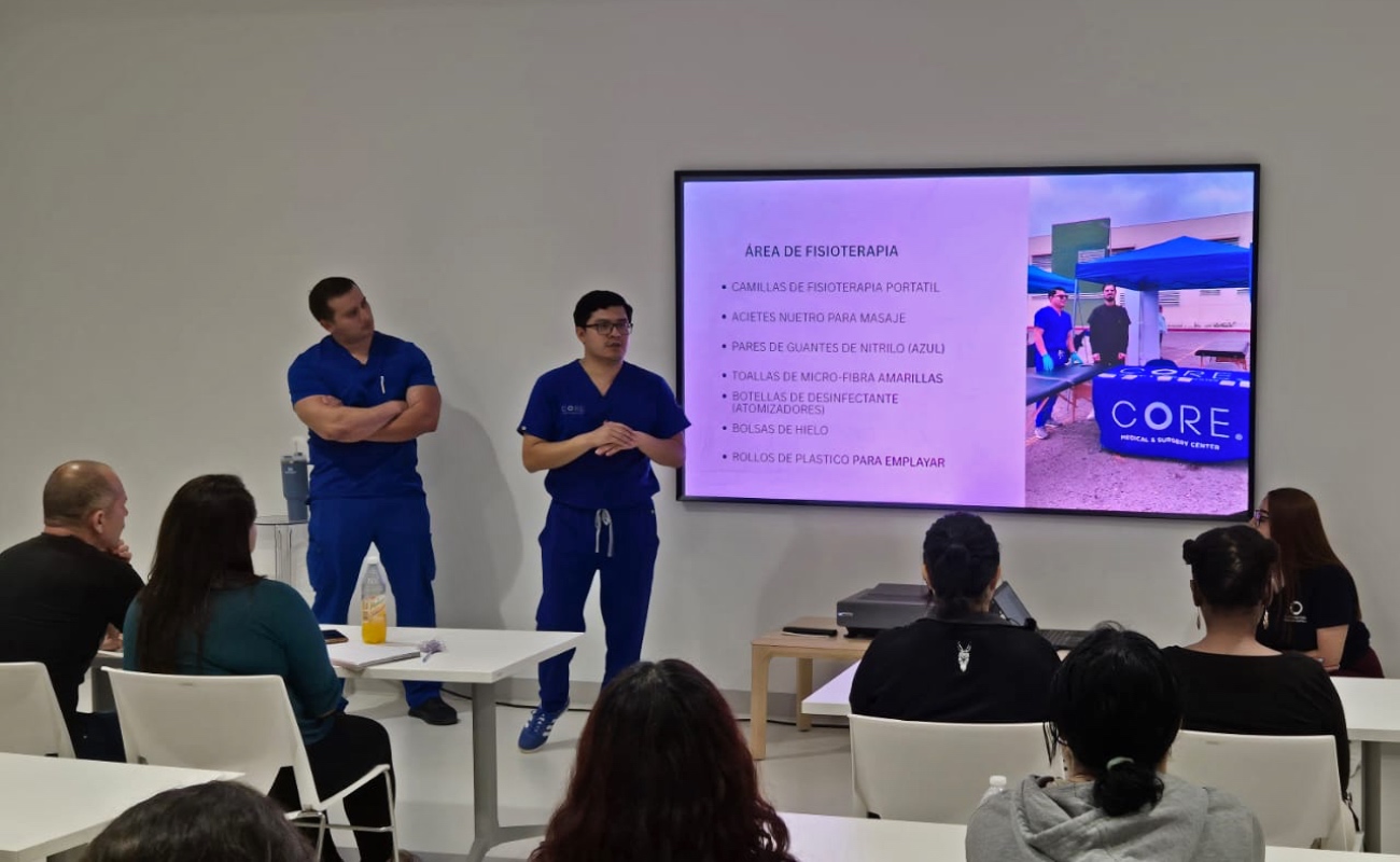 Capacitan a voluntarios para brindar atención médica durante el 30 Medio Maratón Internacional de Tijuana 2025