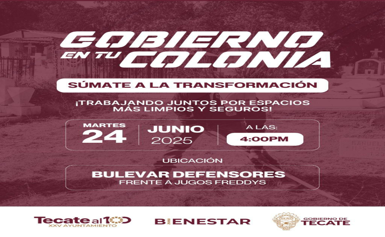 Realizan “Gobierno en tu Colonia” en Tecate