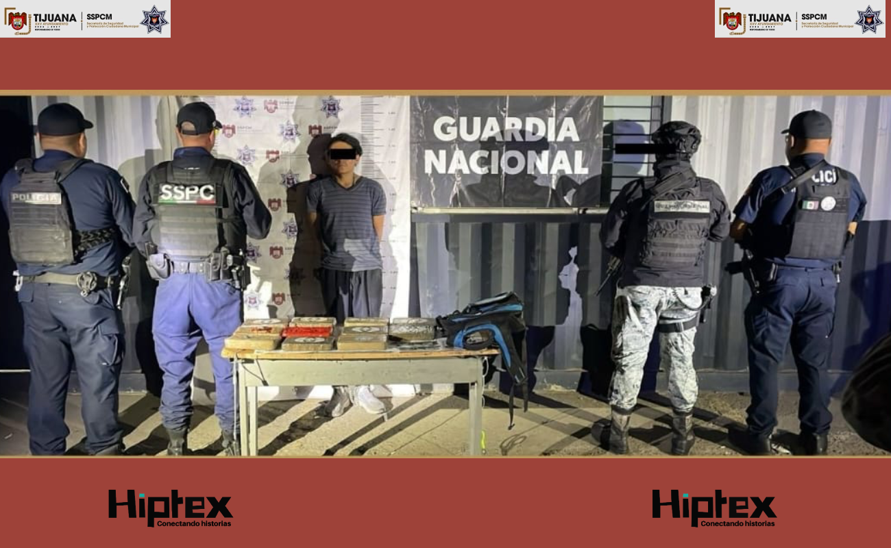 Cae sujeto con más de 28 kilos de heroína en operativo conjunto