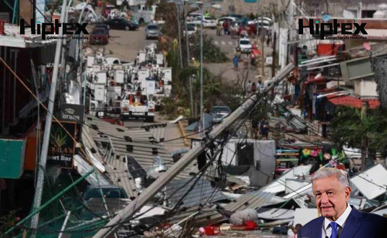 Visitará hoy el presidente López Obrador las zonas afectadas en Acapulco por el huracán Otis
