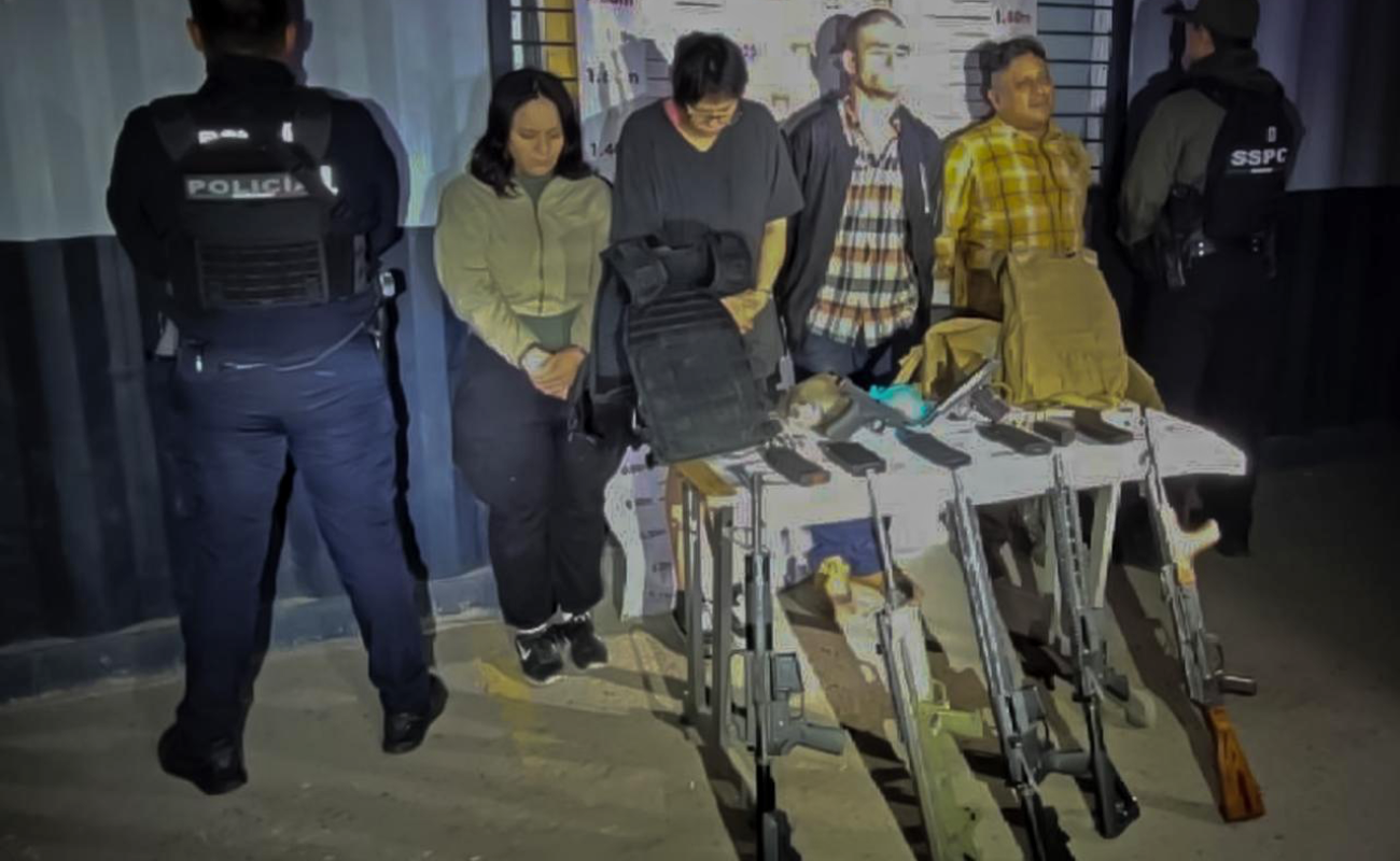 Detienen a cinco con mini arsenal en la colonia Obrera