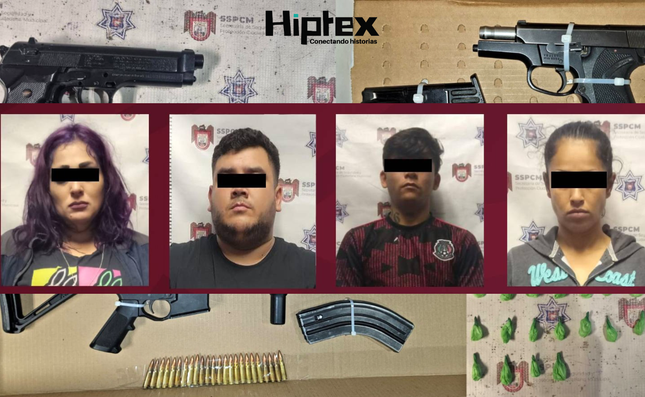 Aseguran armas y droga a generadores de violencia detenidos en Tijuana