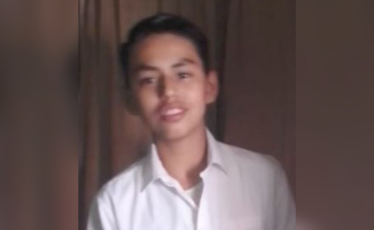 Se busca a Jesús Adolfo Rosas Ortiz de 14 años, se desconoce su paradero