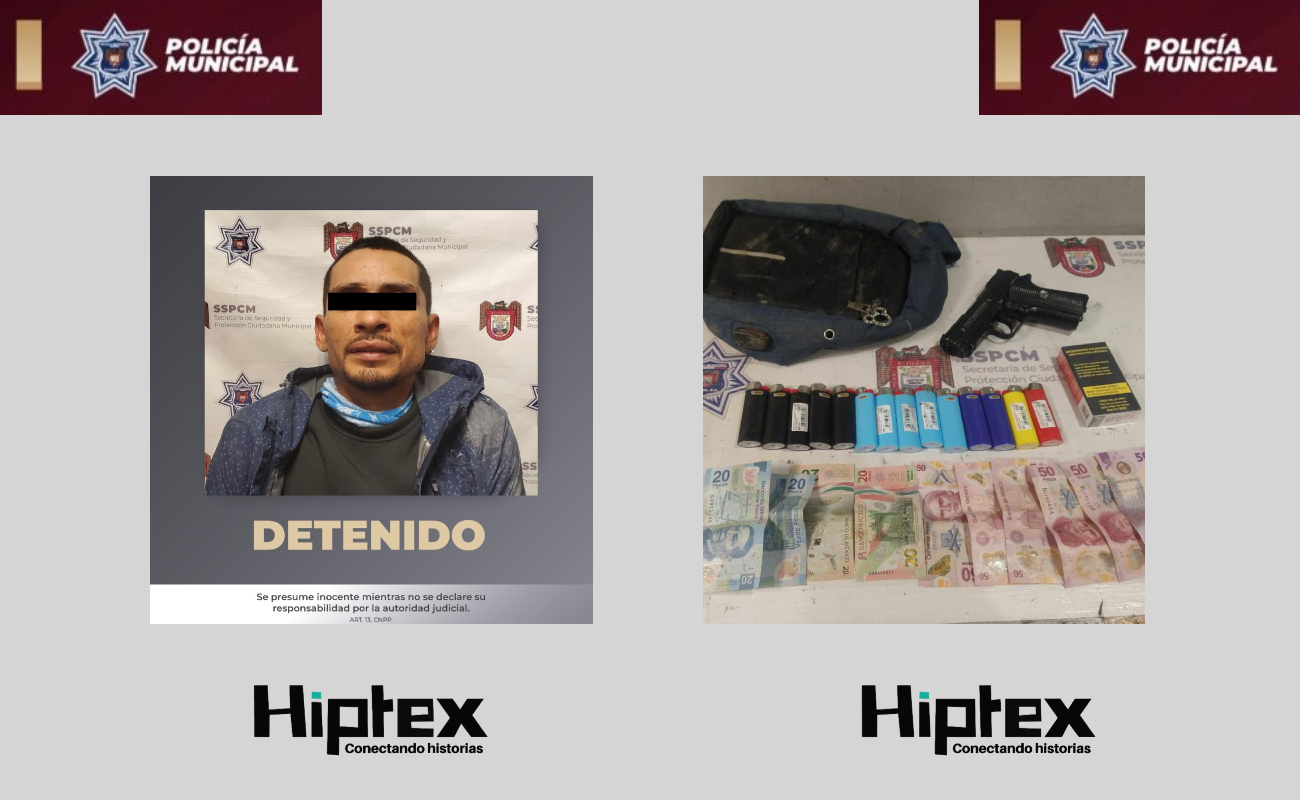 Captura Policía Municipal de Tijuana a sujeto tras robo a un Oxxo