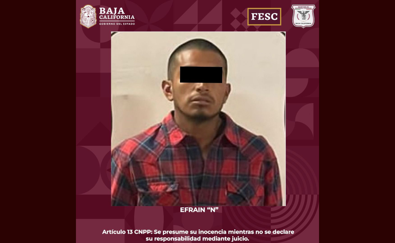 Detiene FESC a “Low Key”, fugitivo estadounidense en Ensenada