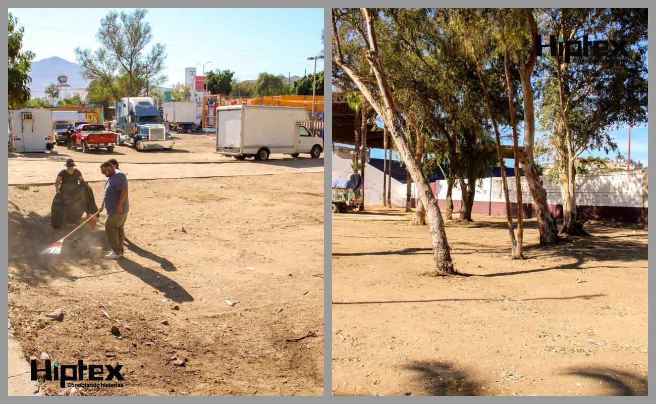 Limpian andador del estadio Manuel Ceceña, tras Feria Tecate en Marcha