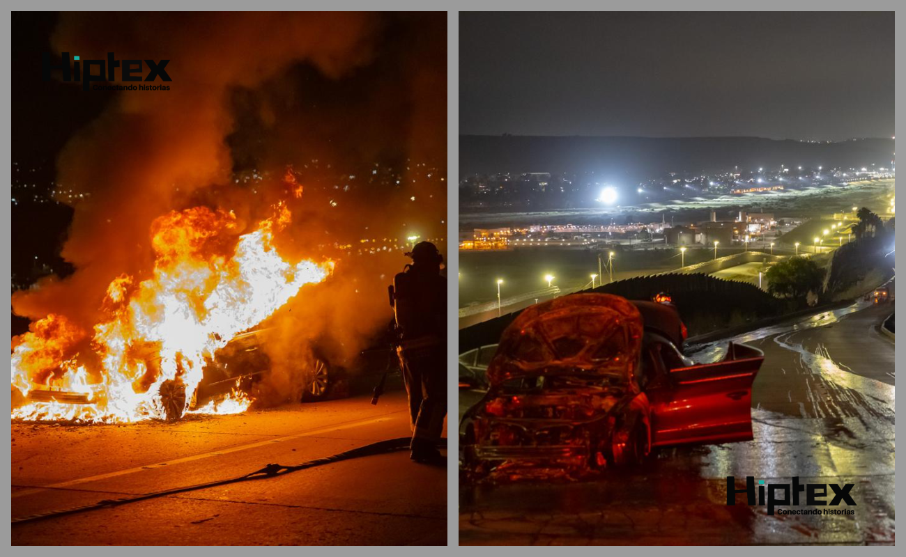 Se incendia automóvil en la Avenida Internacional