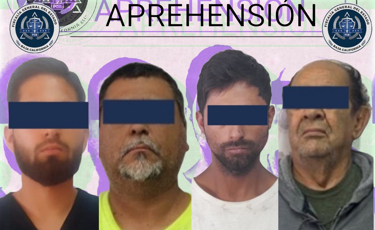 Caen cuatro fugitivos de la ley en Ensenada