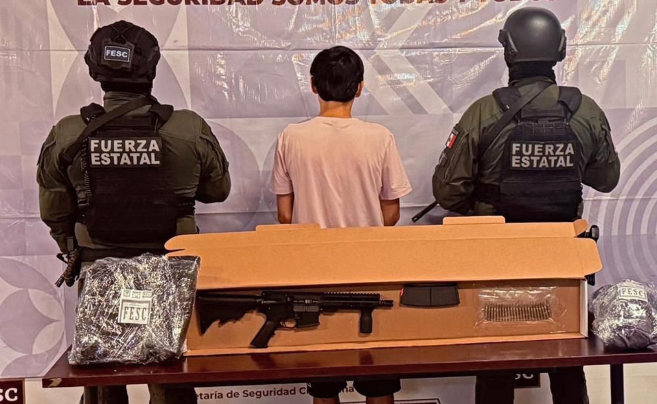 A sus 17 años ya fue detenido en poder de un fusil de asalto