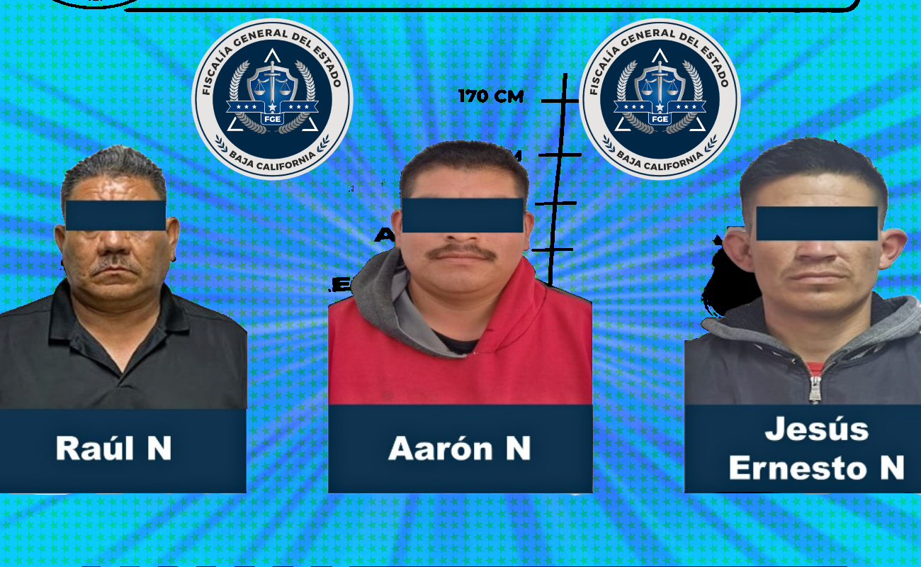Capturan a tres buscados por lesiones, robo y narcomenudeo en Ensenada