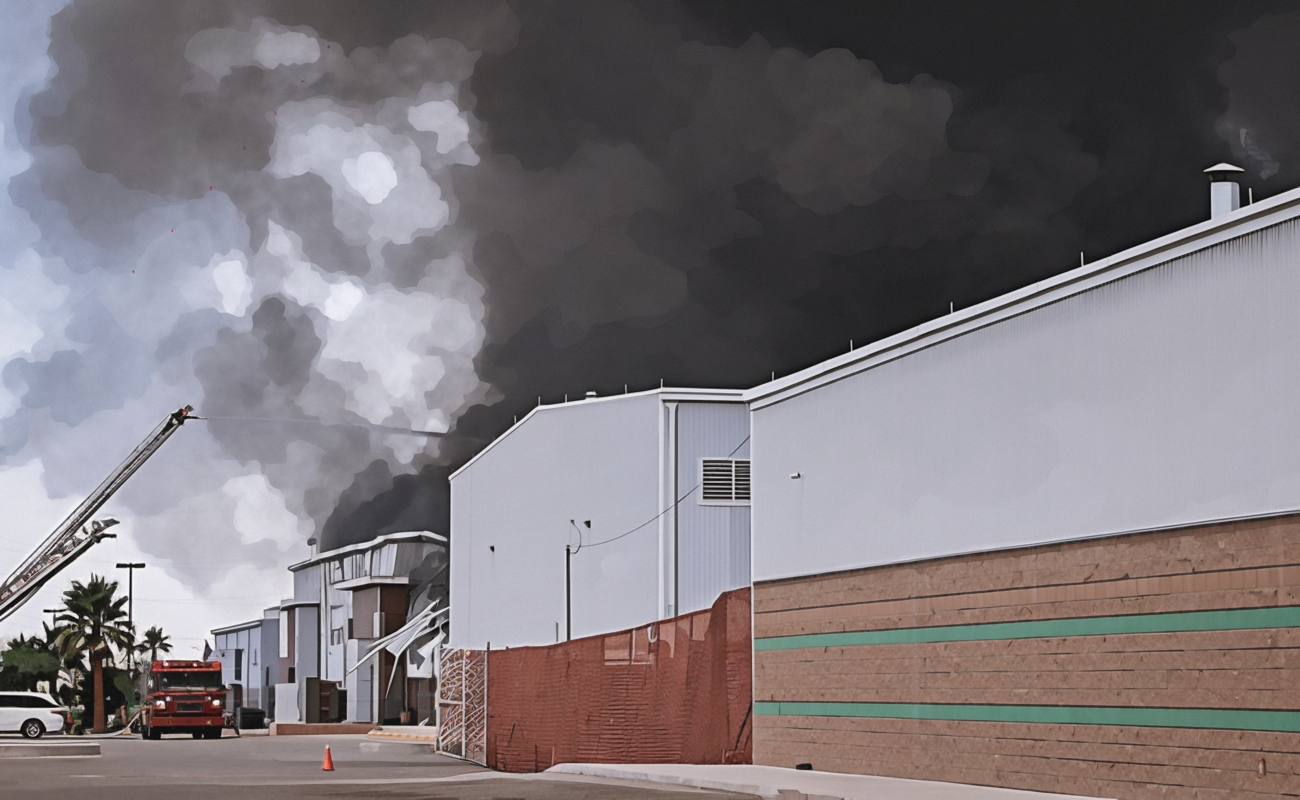 Incendio en Fábrica Footprint en Mexicali
