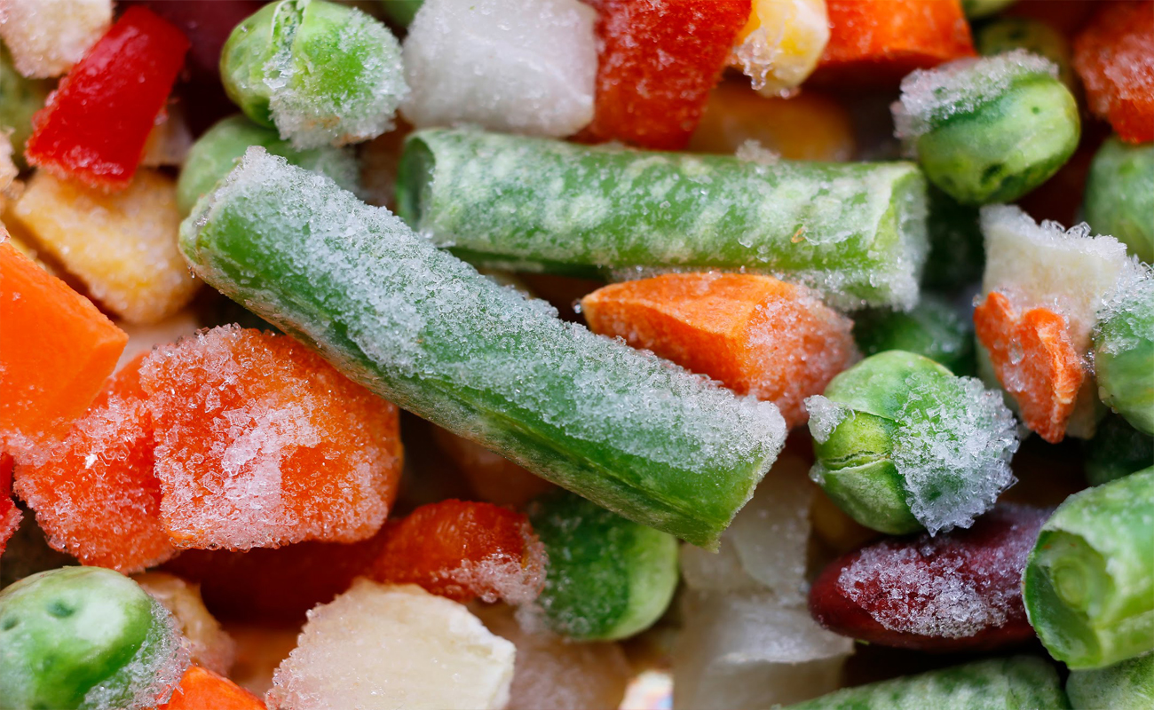 ¿Es bueno comer vegetales congelados?