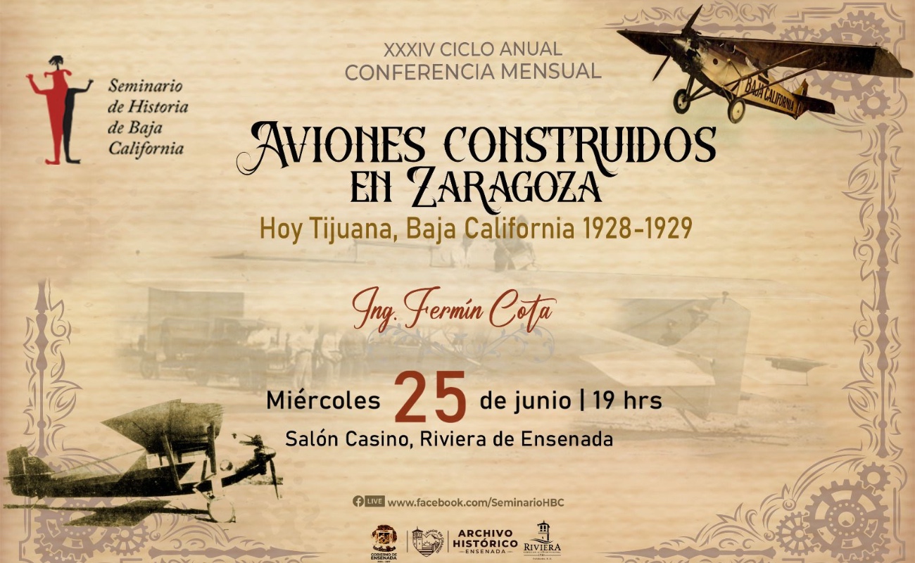 Hablarán historiadores sobre aviones construidos en BC