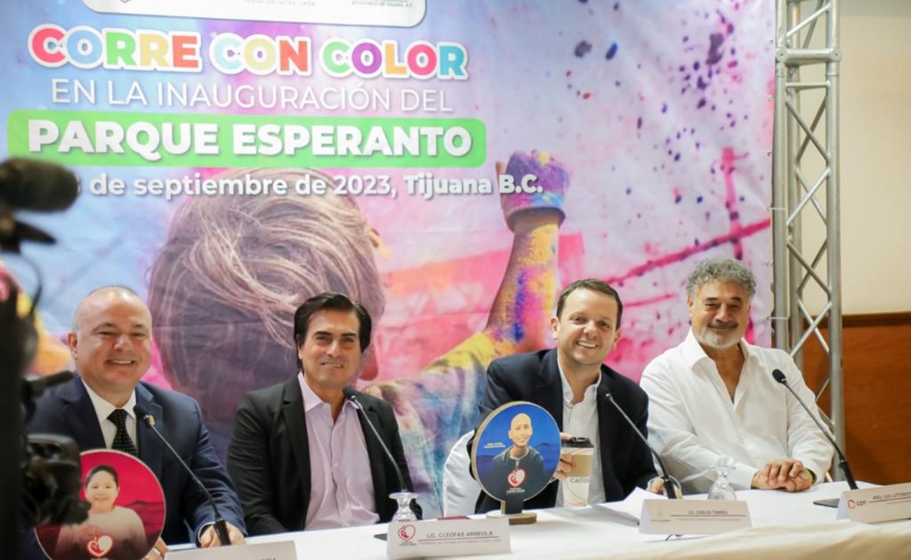 Invita Gobierno de BC a carrera "Corre con Color" en inauguración de parque Esperanto