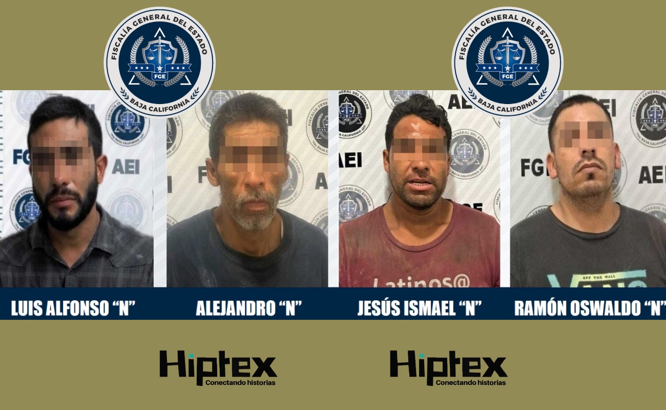 Detienen a cuatro buscados por robo de vehículo en Tijuana