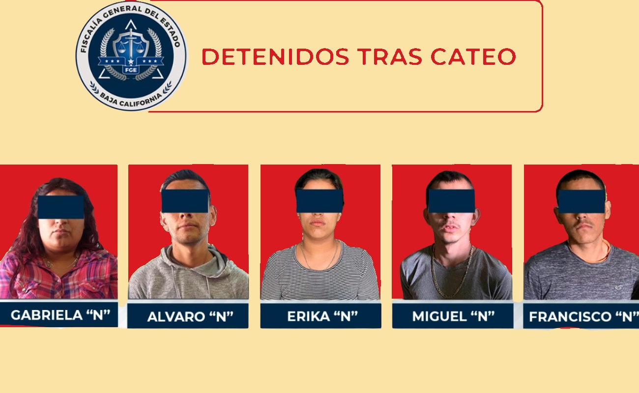 Caen cinco narcomenudistas en cateos realizados en las colonias Sánchez Taboada y Guerrero