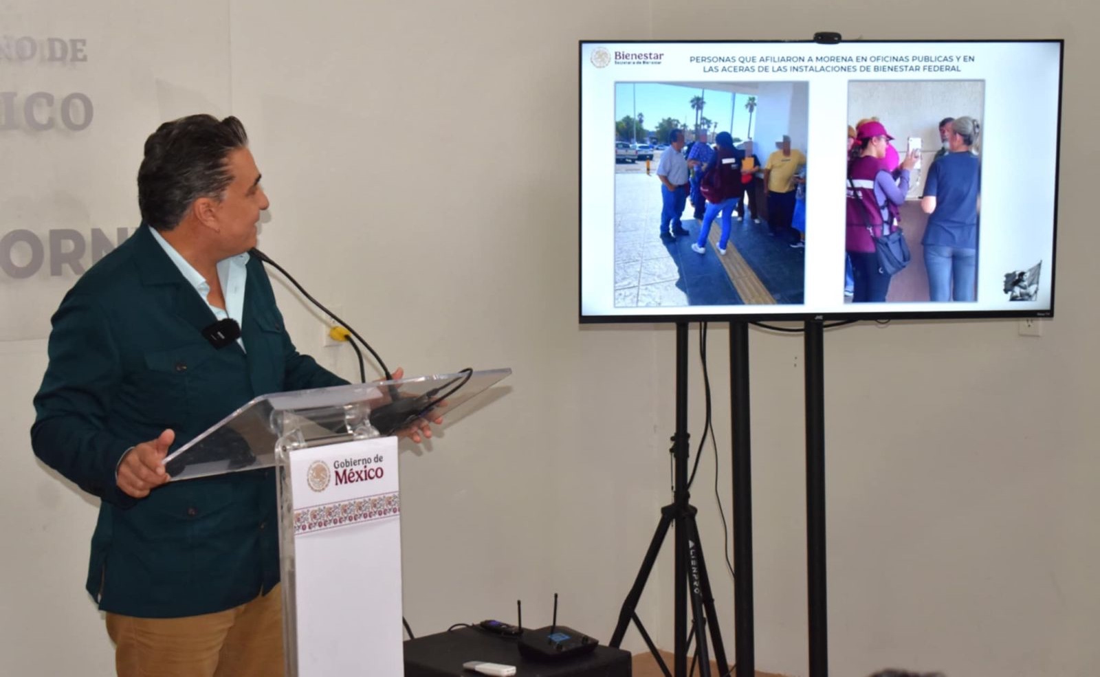 Presenta Ruiz Uribe rostros de personas que anduvieron afiliando en las oficinas de Bienestar Federal