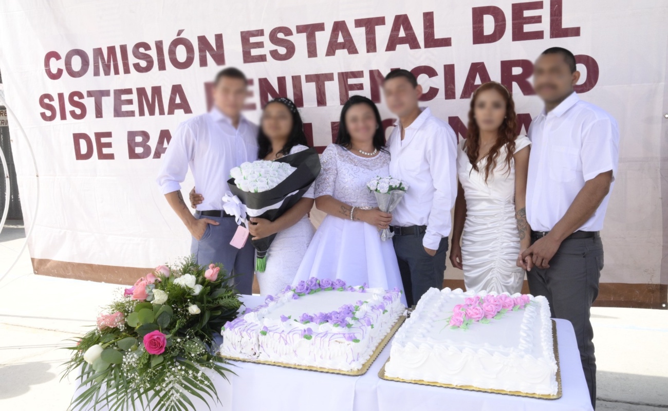 Fortalecen vínculo familiar con bodas colectivas en el Centro Penitenciario de Tijuana
