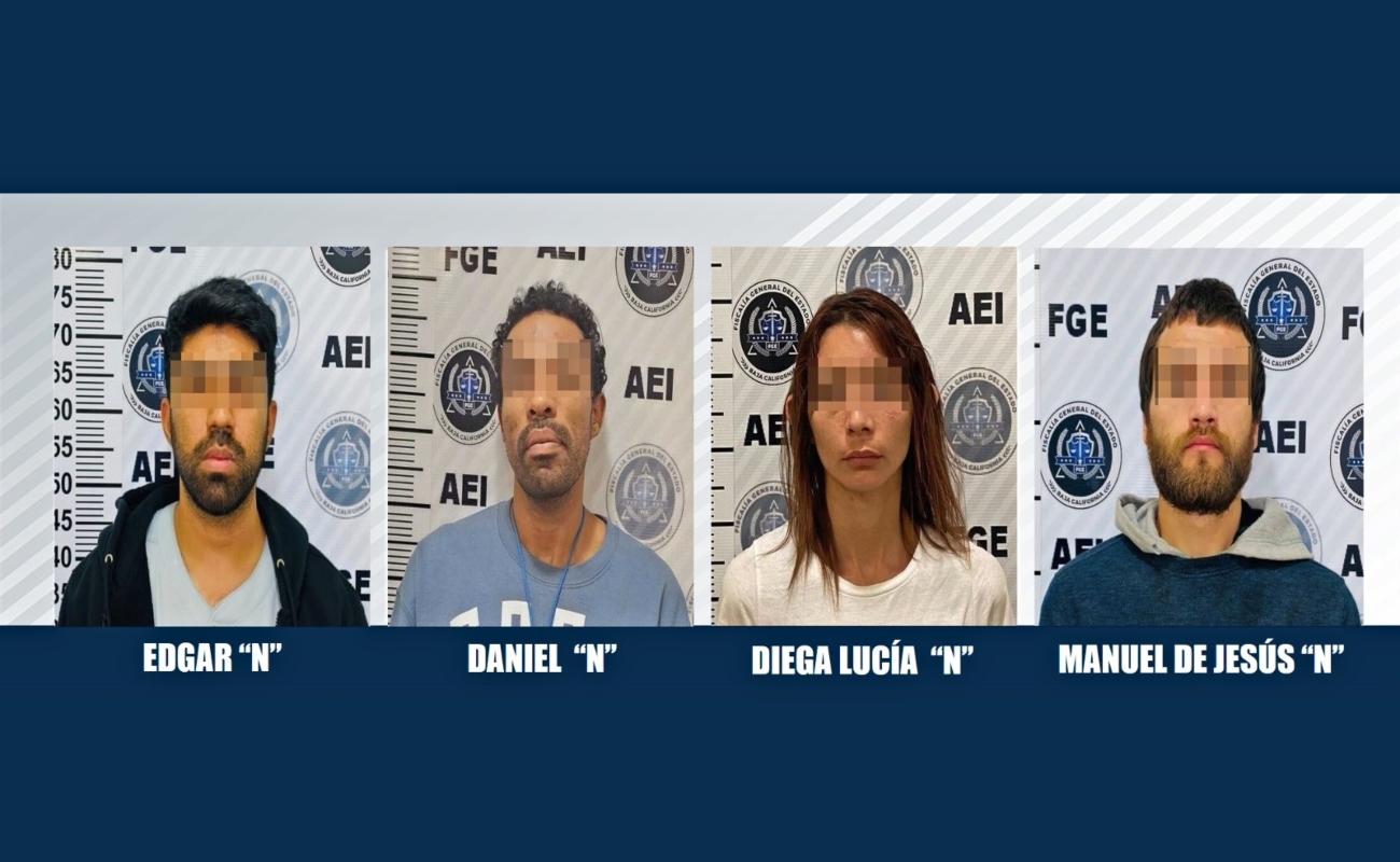 Aprehenden elementos de la Agencia Estatal de Investigación de la FGE a cuatro prófugos de la Justicia