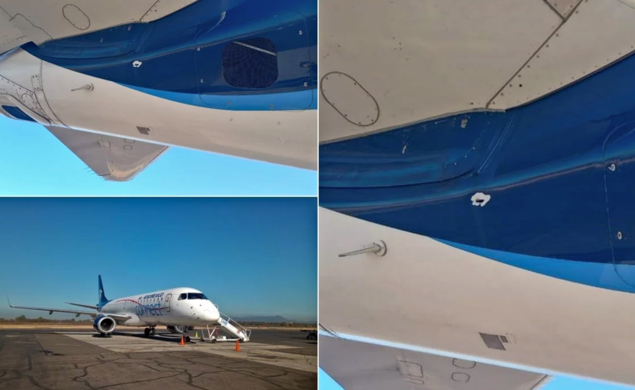 Confirma Aeroméxico que avión recibió disparo en aeropuerto de Culiacán