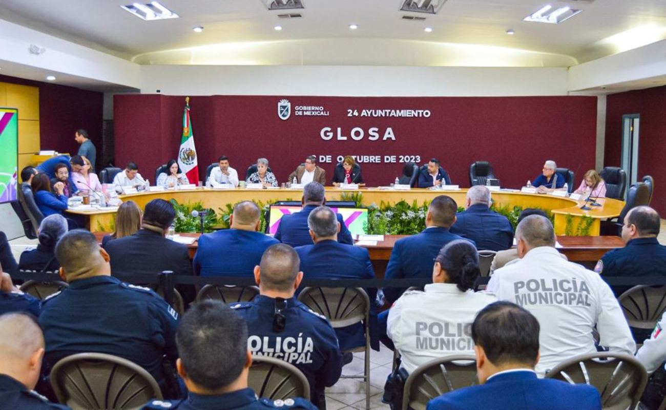 Presenta director de la Policía, glosa de Gobierno ante el Cabildo de Mexicali