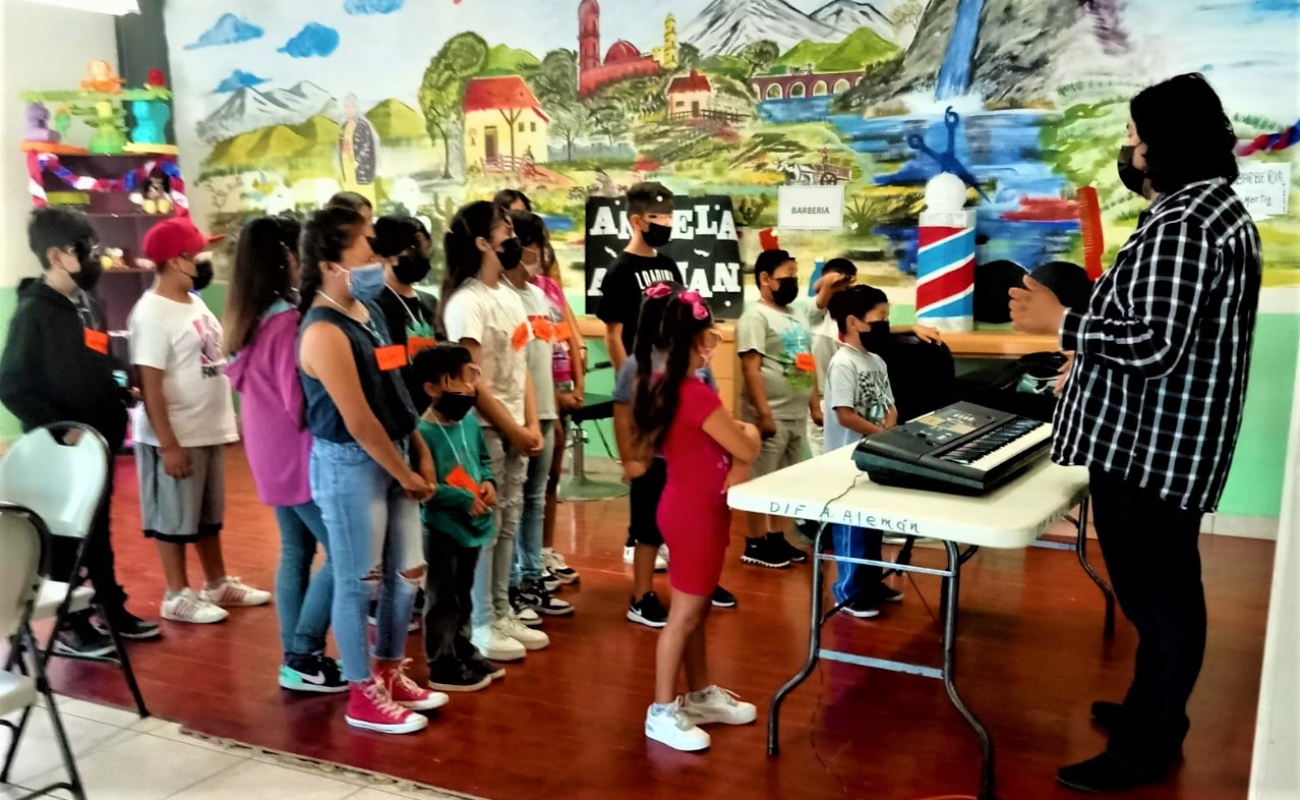 Participan 100 niñas y niños en el programa piloto “Coros de verano”