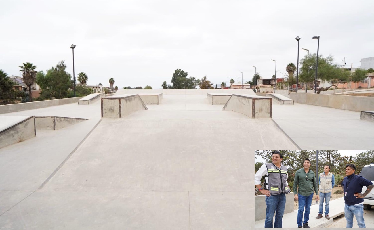 Constata Armando Ayala avances en Skate Park y centro comunitario de la Popular 89