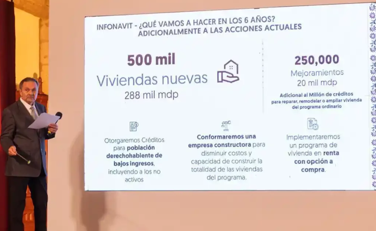 Creará Infonavit empresa constructora para reducir gastos en su plan de vivienda