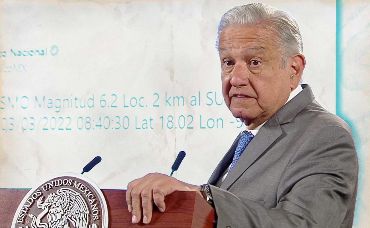 “No hay daños graves por el sismo de 6.2”: López Obrador