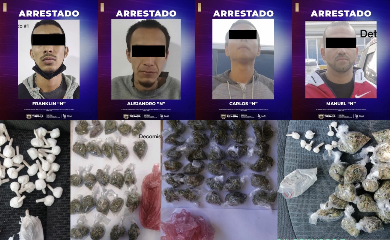 Capturan a cuatro narcomenudistas que operaban en la “5 y10”