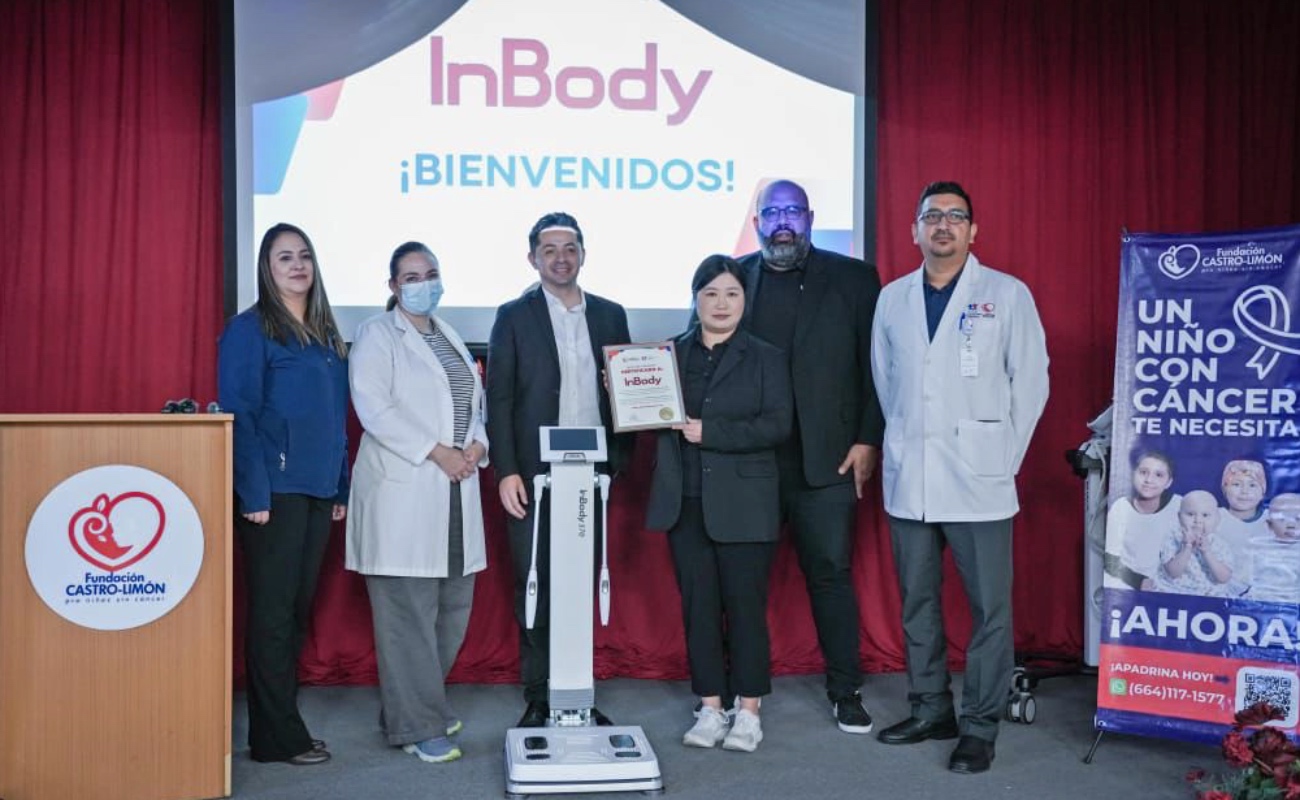 Dona InBody equipo para evaluar composición corporal de niños con cáncer