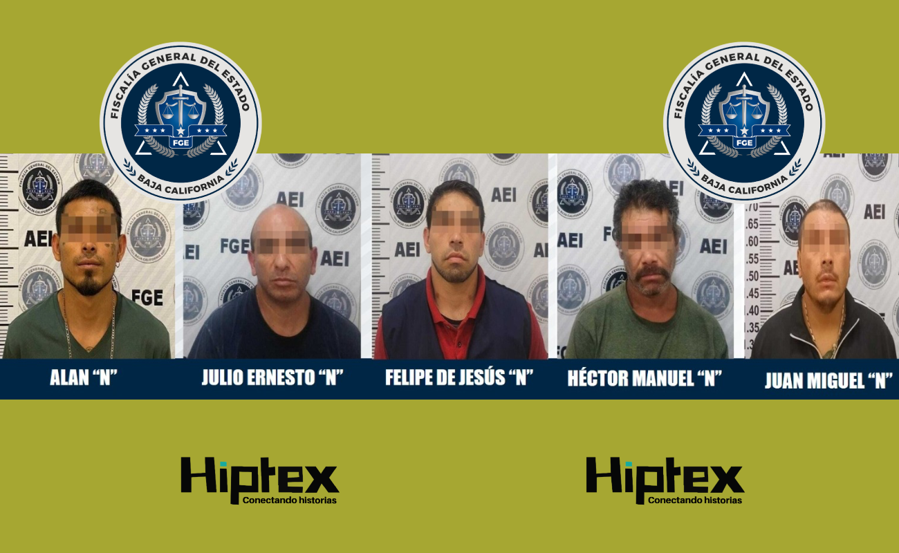 Capturan a cinco prófugos de la justicia en Tijuana