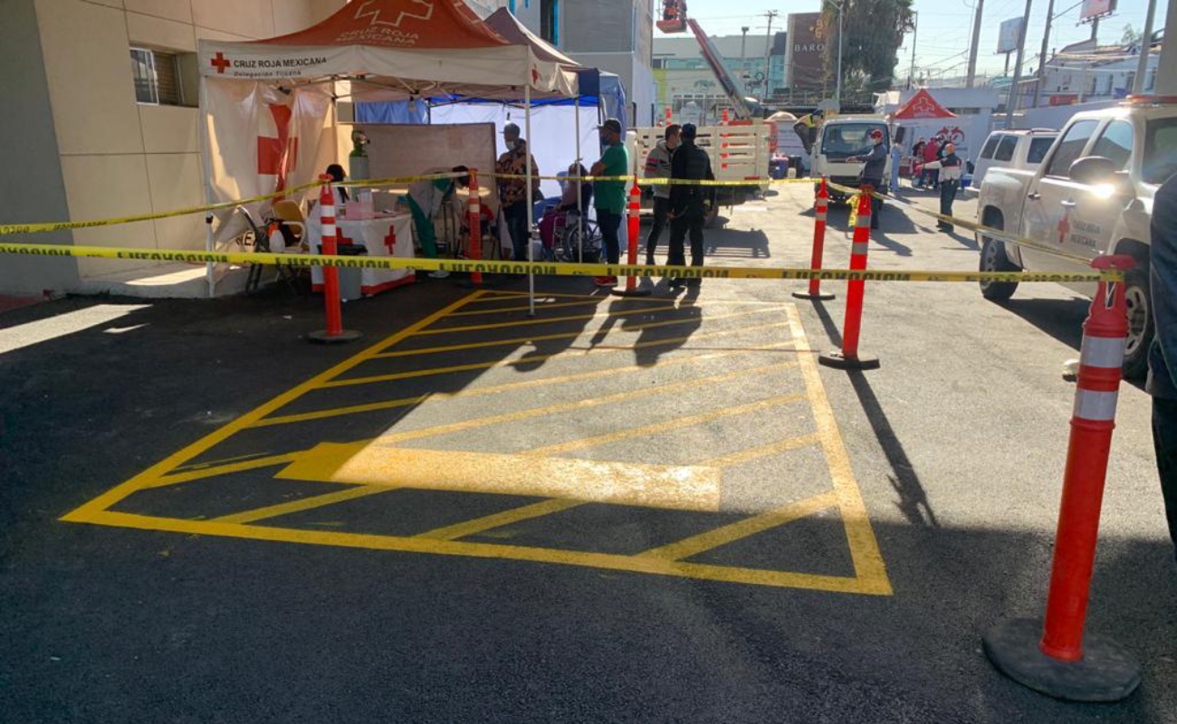 Rehabilitan estacionamiento de  la Cruz Roja de Tijuana