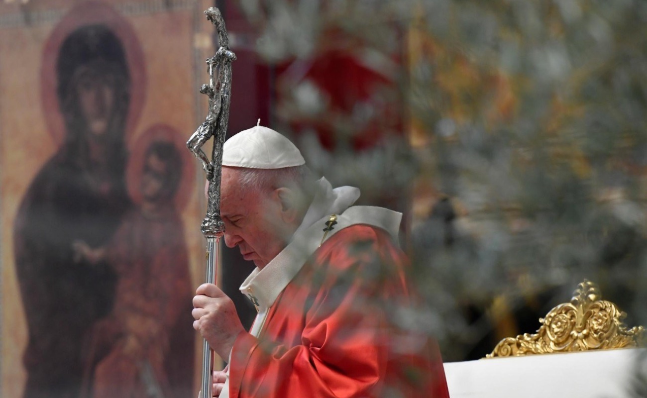 Papa Francisco celebra sin fieles Domingo de Ramos