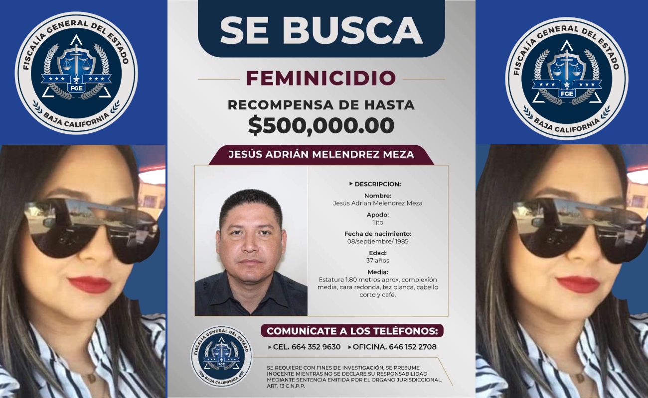 Ofrecen 500 mil pesos de recompensa por el feminicida de Daena Segura