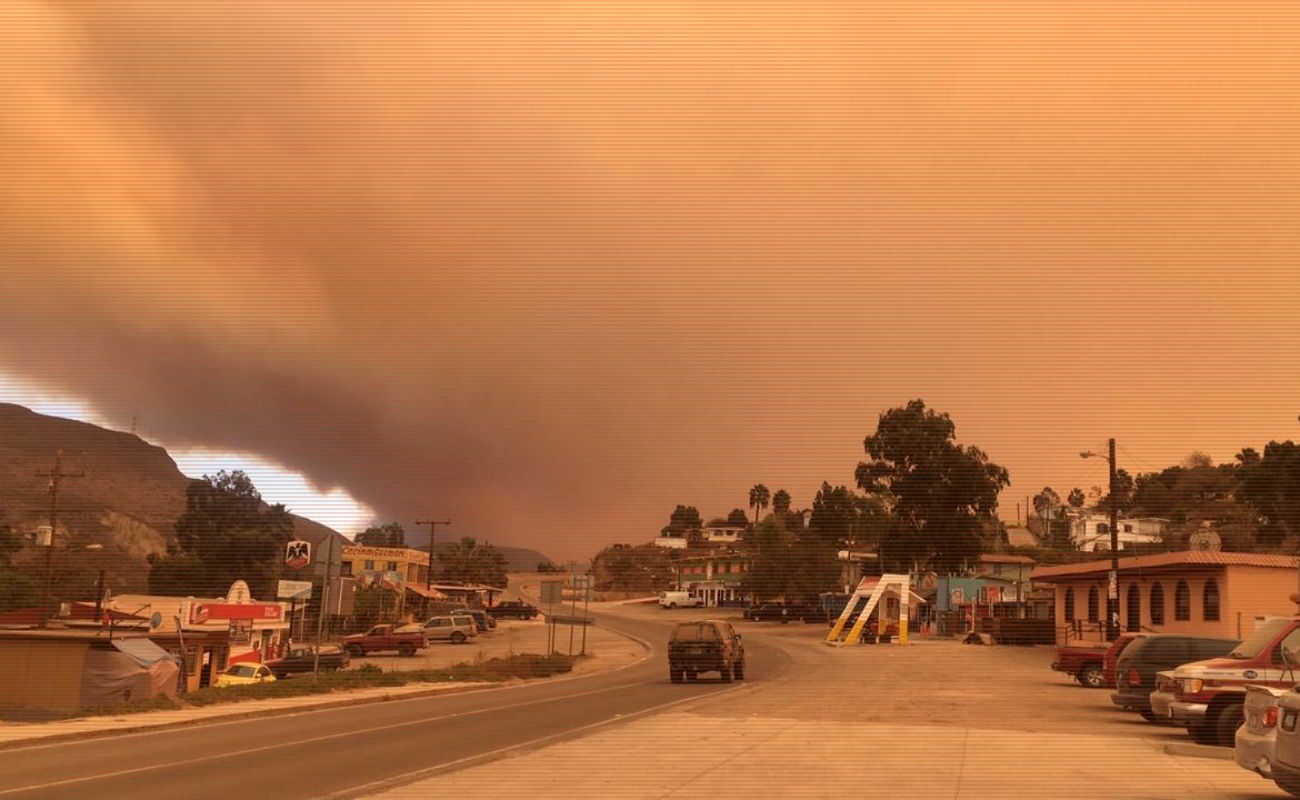 Fuerte incendio forestal cerca de San José de la Zorra