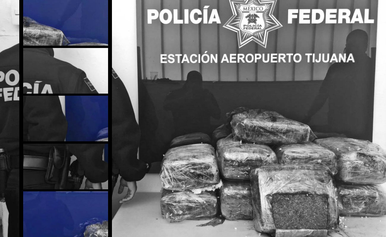 Decomisan 37 kilos de marihuana en el Aeropuerto