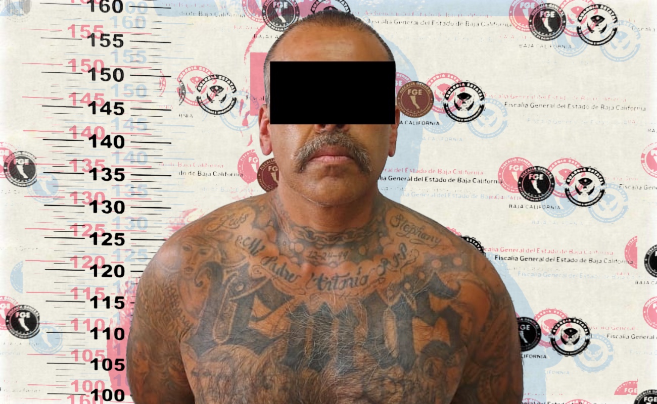 Capturan en Ensenada a pandillero de California acusado de homicidio